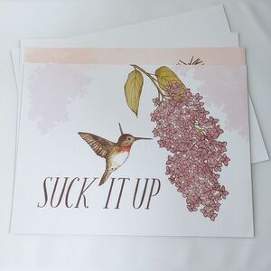 Set of Four Double-sided Frida Clements Bird Pun Prints